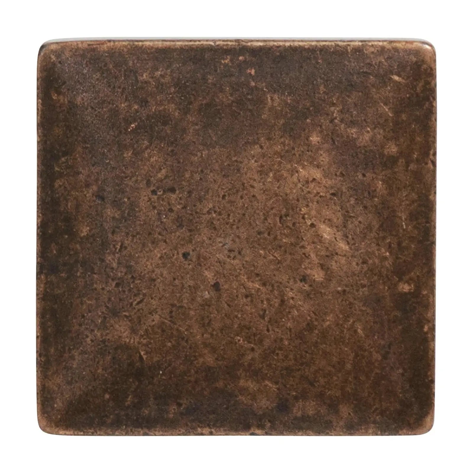 Calla - Square Kitchen Cabinet Knob - Antique Copper - Decor And Decor