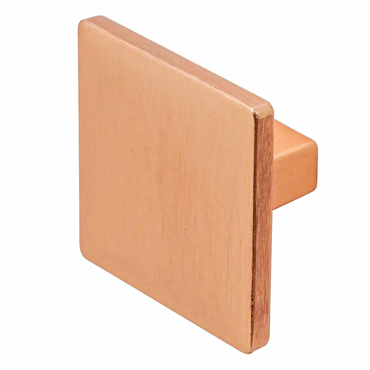 Calla - Square Kitchen Cabinet Knob - Satin Copper – view 6