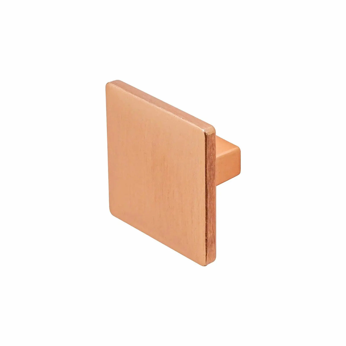 Calla - Square Kitchen Cabinet Knob - Satin Copper