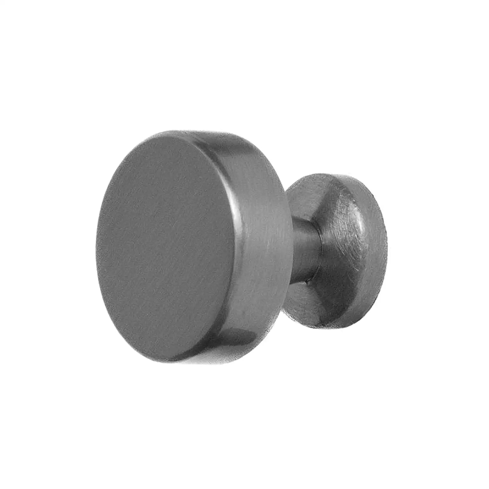 Carna - Solid Round Kitchen Cabinet Knob - Graphite - Decor And Decor