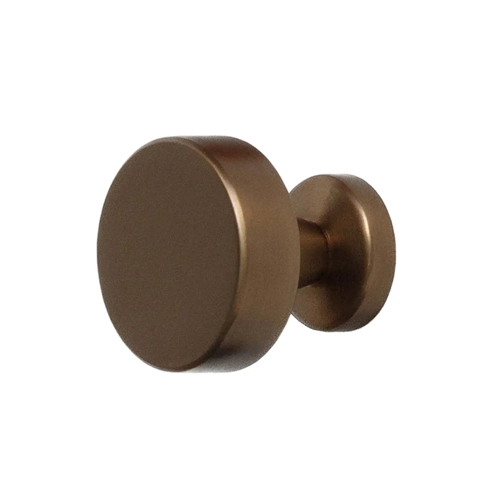 Carna - Solid Round Kitchen Cabinet Knob - Matt Bronze - Decor And Decor