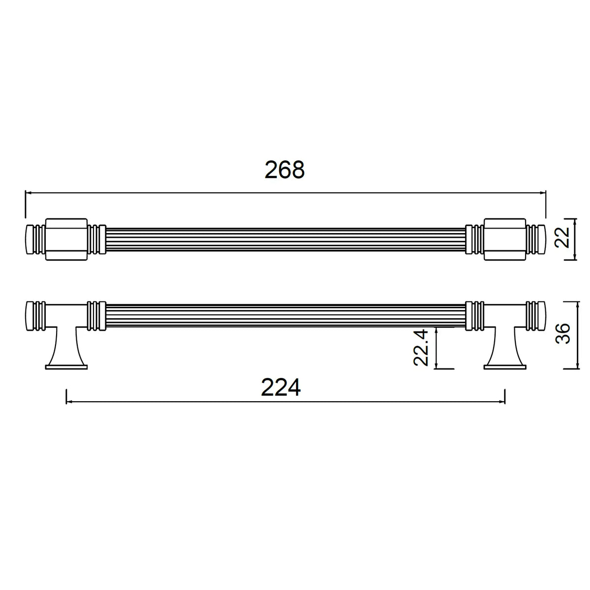 #size selection_224mm hole centres