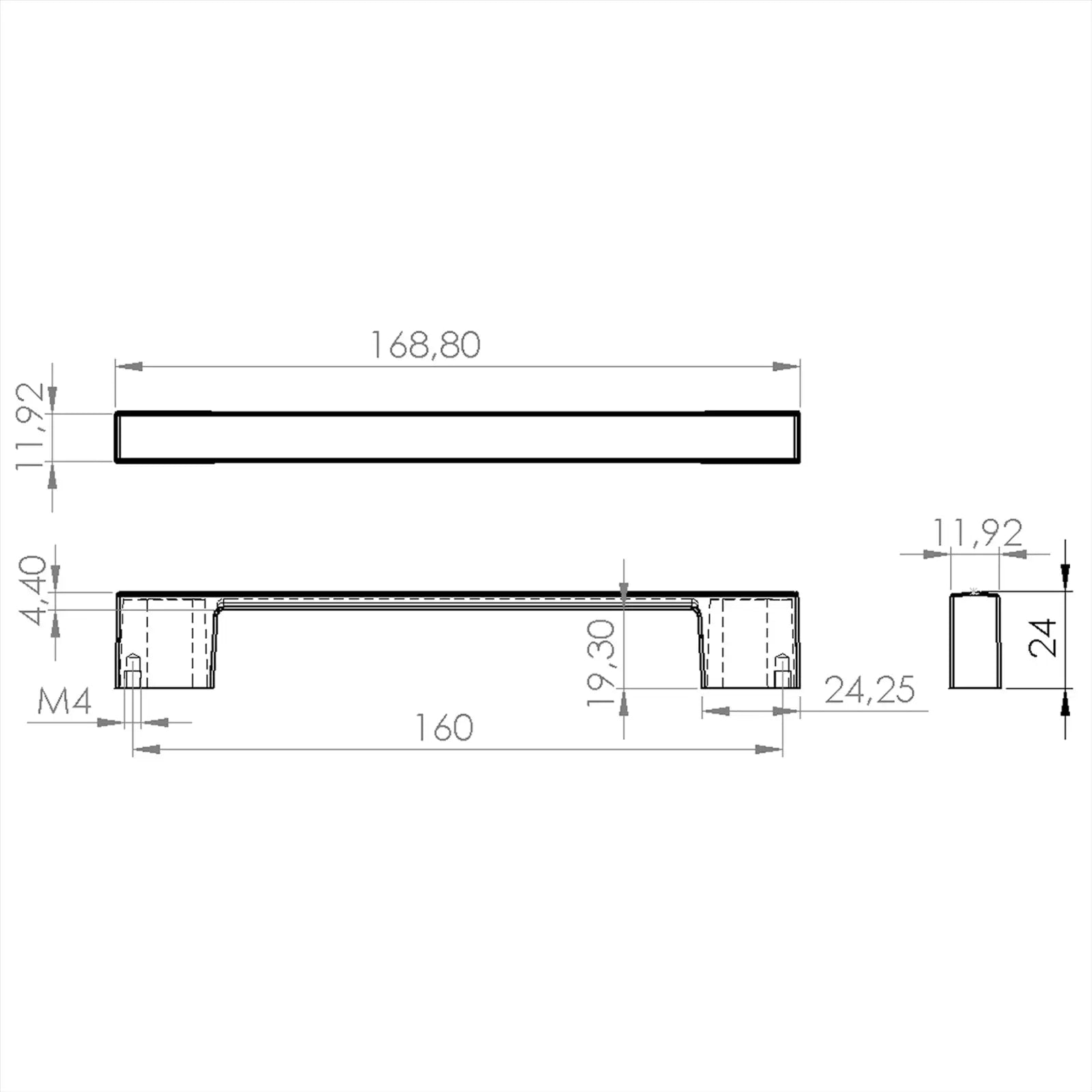 #size selection_160mm hole centres