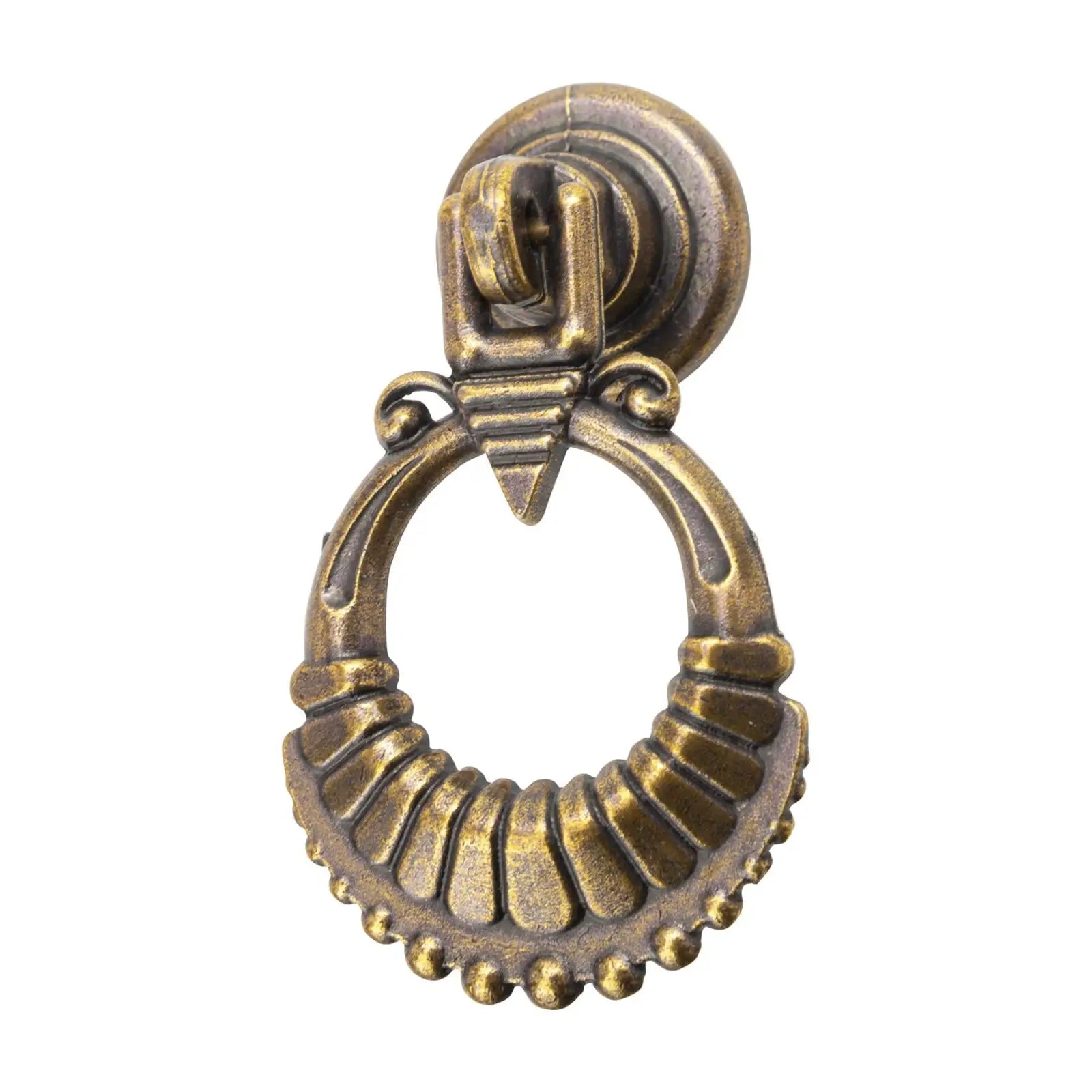 Dixie - Vintage Cabinet Pull Knob - Antique Brass - Decor And Decor