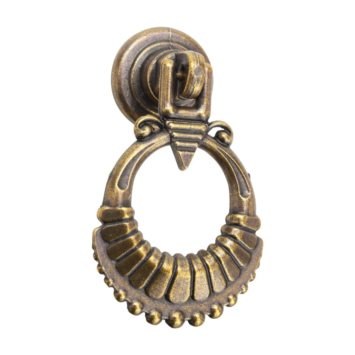 Dixie - Vintage Cabinet Pull Knob - Antique Brass – view 3