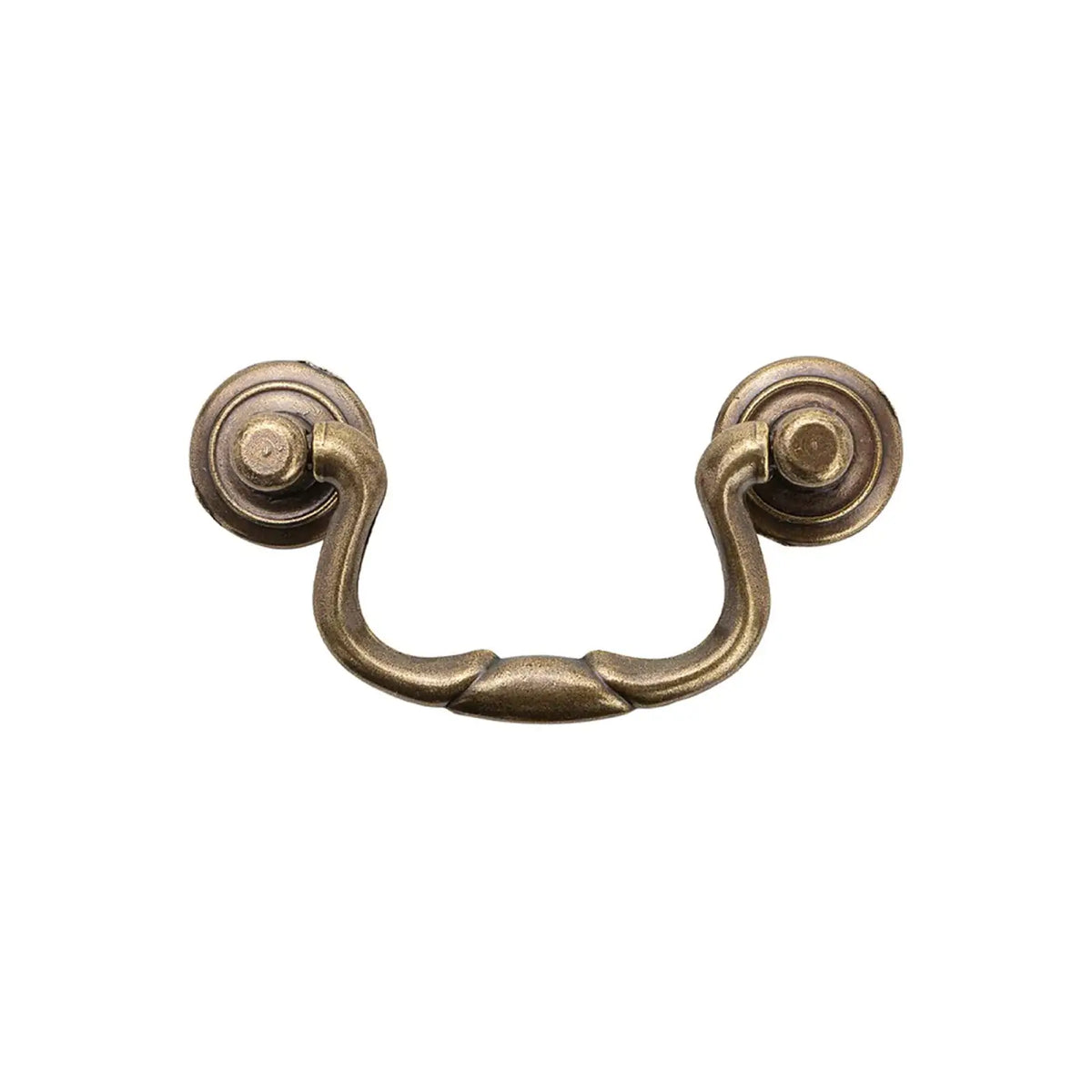 Dixie - Vintage Swing Cabinet Pull Handle - Antique Brass – view 2
