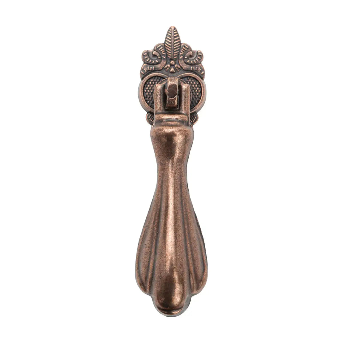 Dixie - Vintage Tear Drop Cabinet Pull Knob - Antique Copper – view 2