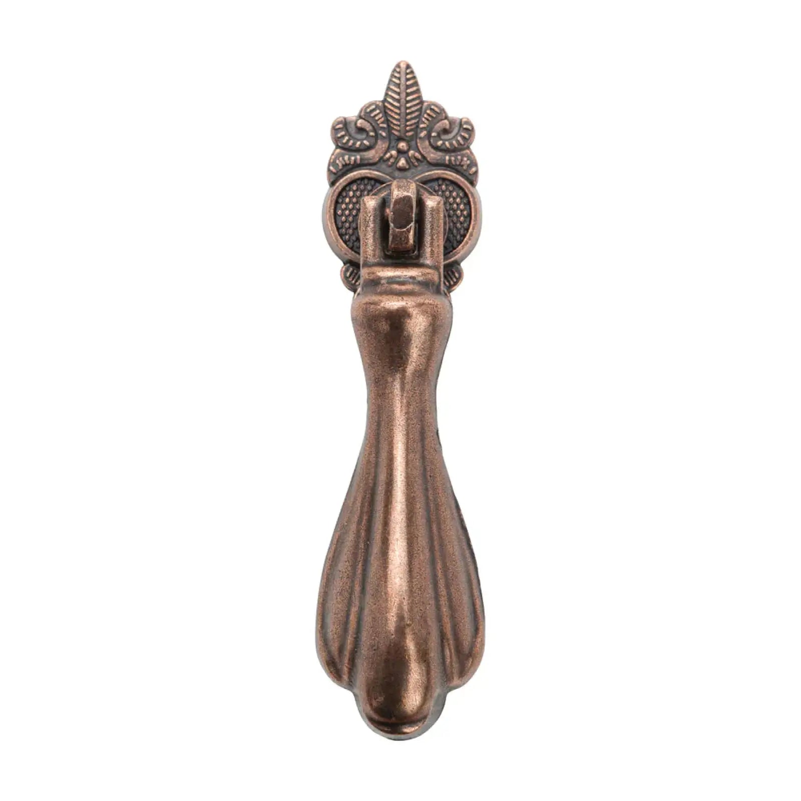 Dixie - Vintage Tear Drop Cabinet Pull Knob - Antique Copper - Decor And Decor