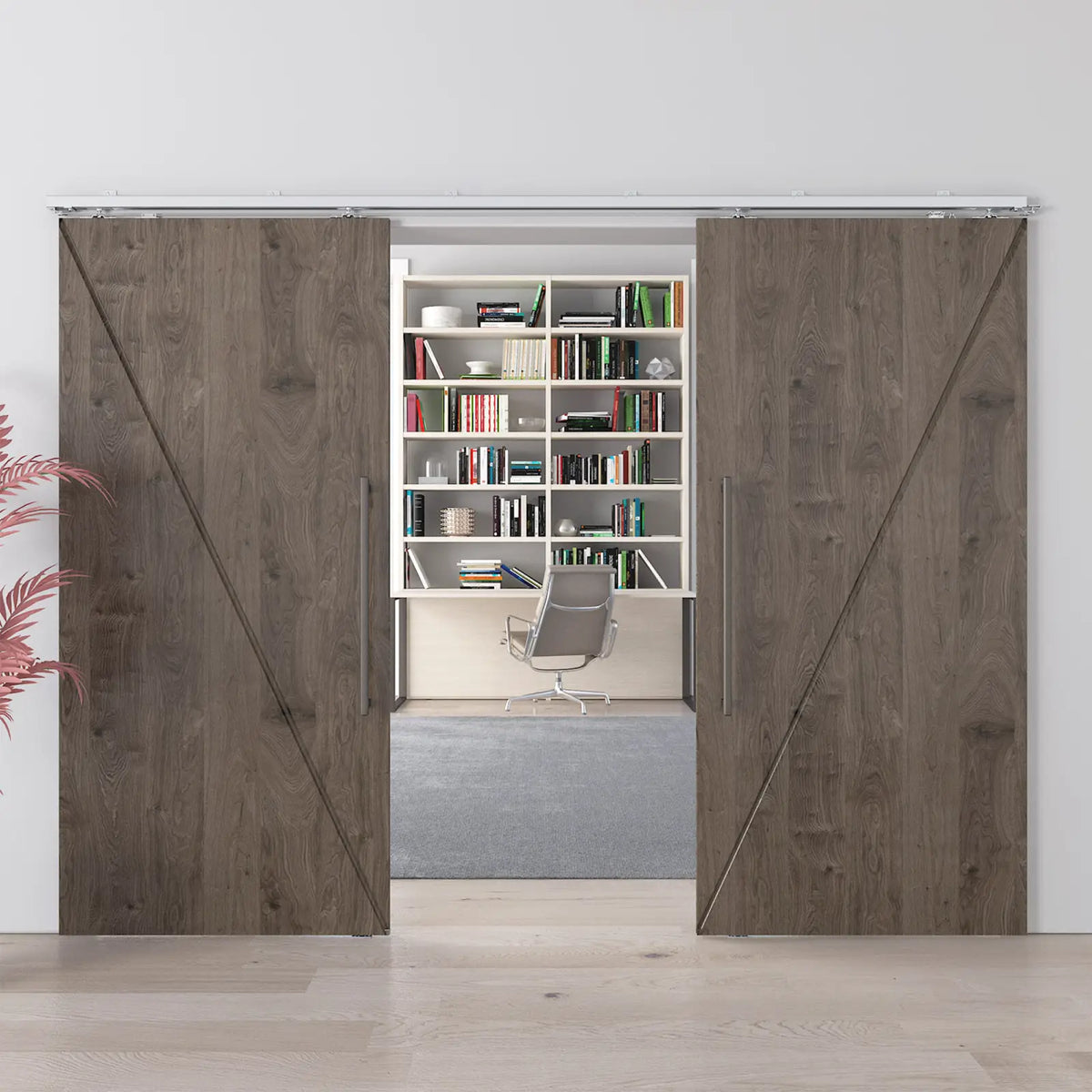 DS-Slide Double Synchro Sliding Door Kit - 3600mm Track - Both Way Soft Close – view 5