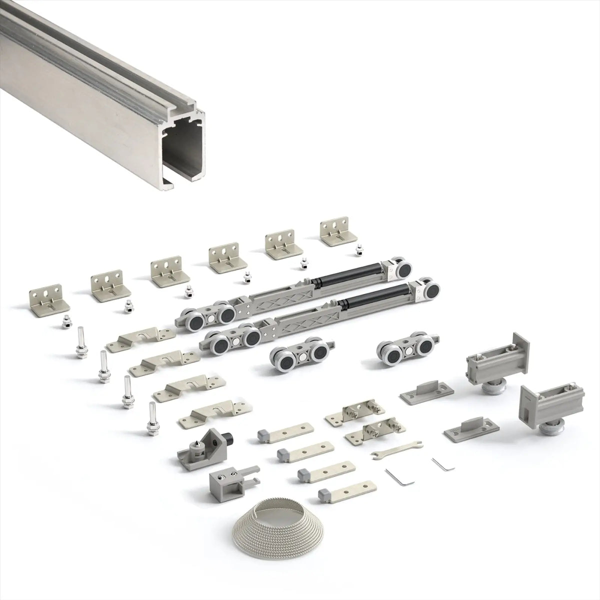 DS-Slide Double Synchro Sliding Door Kit - 3600mm Track - One Way Soft Close – view 2