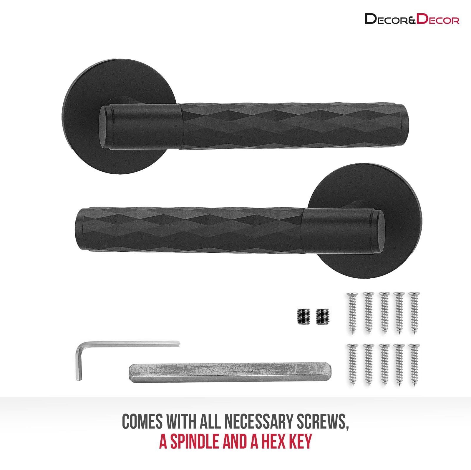 Tore - Door Handle Set - Matt Black