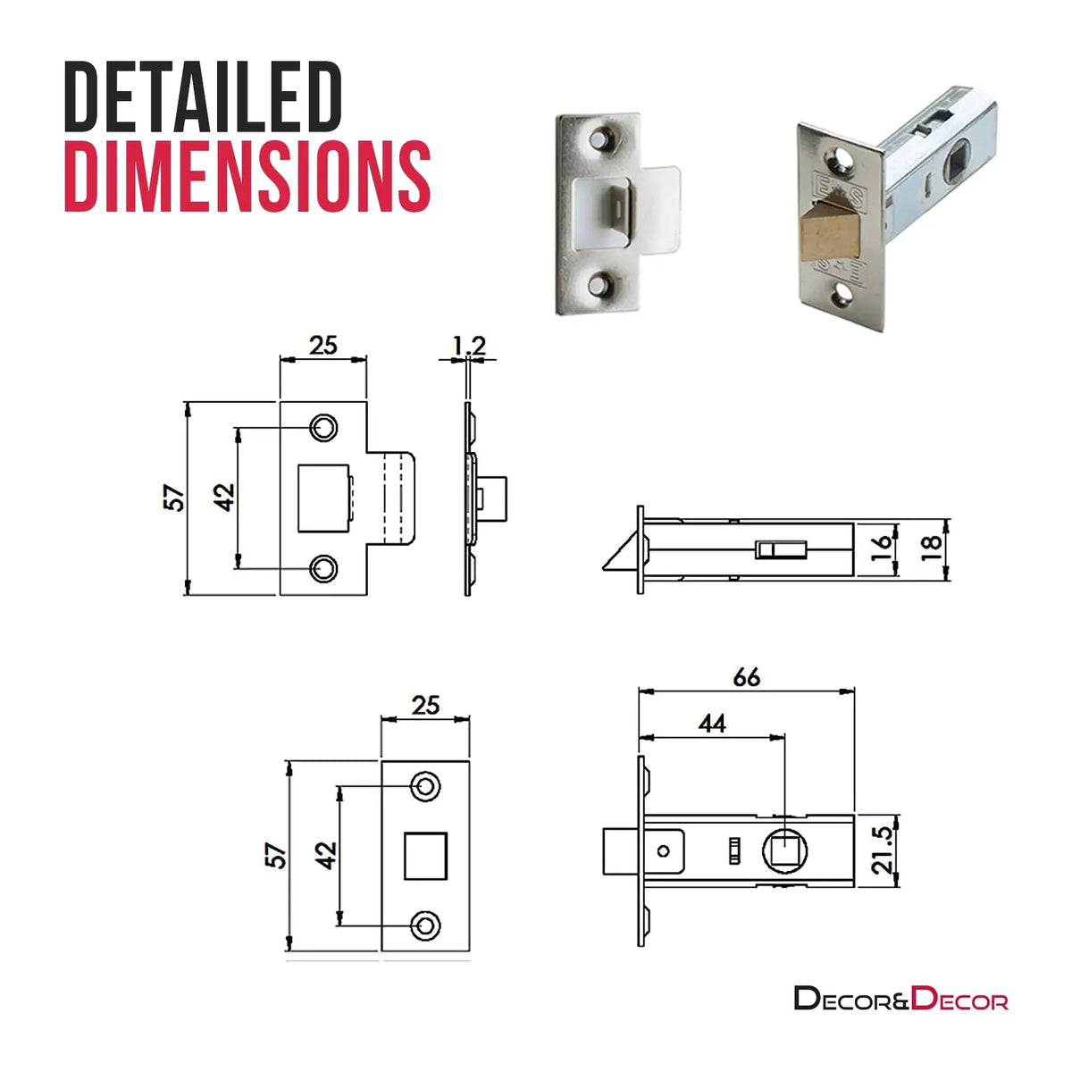 Echo Satin Nickel Passage Door Lever Handles - Latch Kit Set – view 6