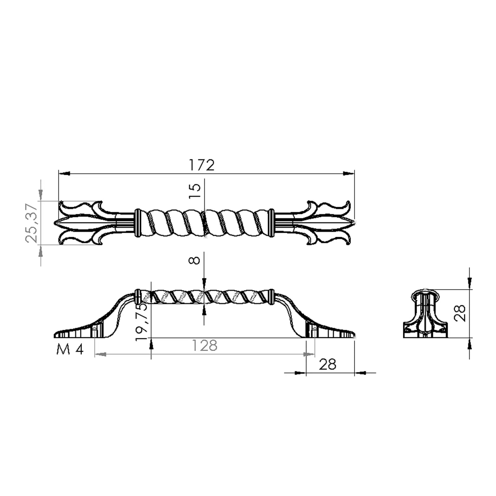 #size selection_128mm hole centres