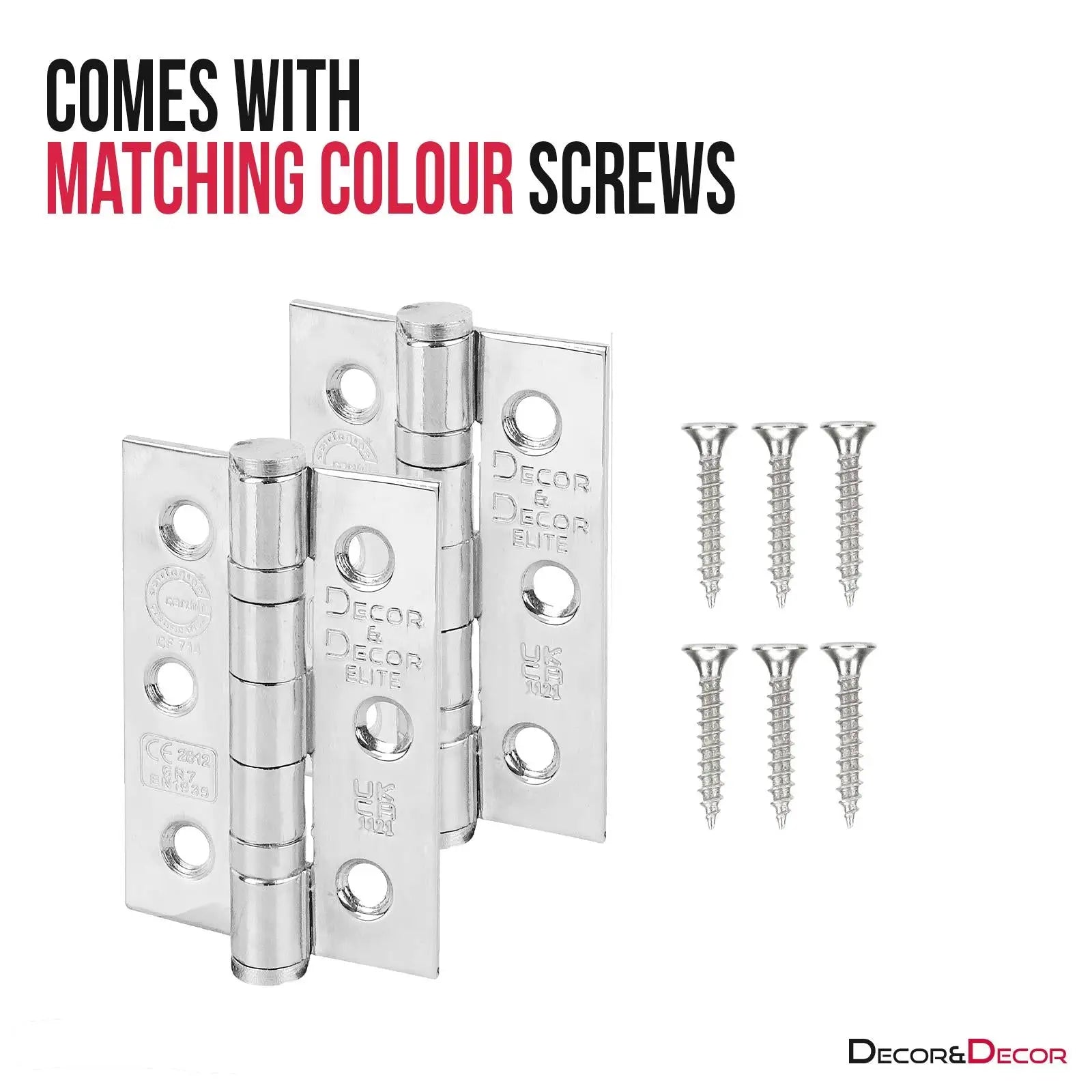 Enigma Duo Finish Passage Door Lever Handles - Latch And Hinge Set - &