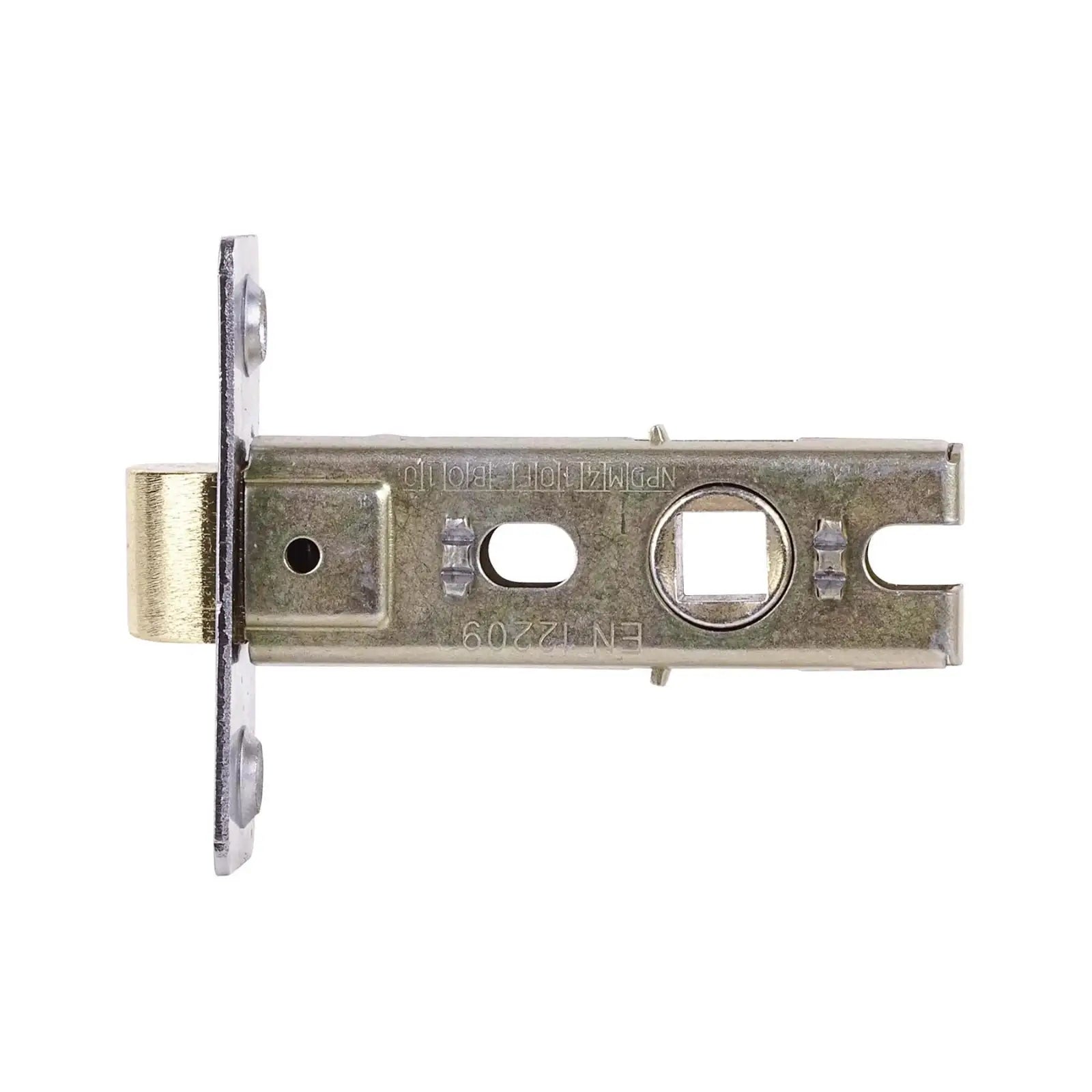 Metal door latch mechanism of Fire Rated Tubular Mortice Latch in Polished Chrome finish