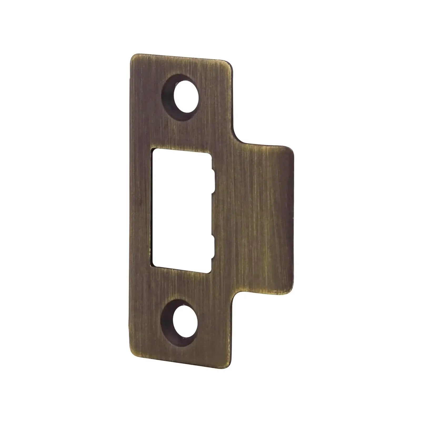 Antique brass strike plate for Fire Rated Tubular Mortice Latch 76mm 2 Pack