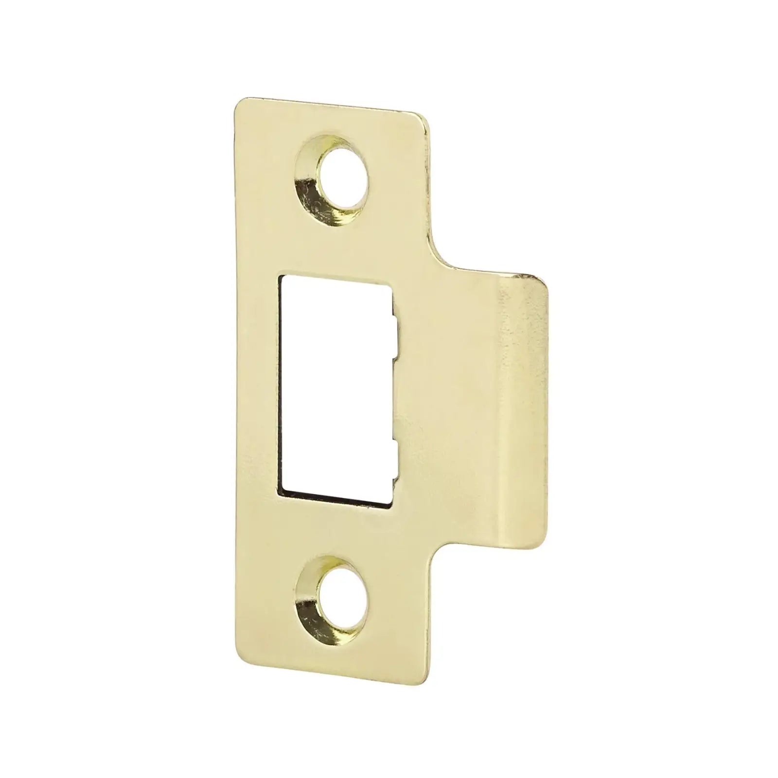 Polished brass door strike plate for Fire Rated Tubular Mortice Latch 76mm 2 Pack