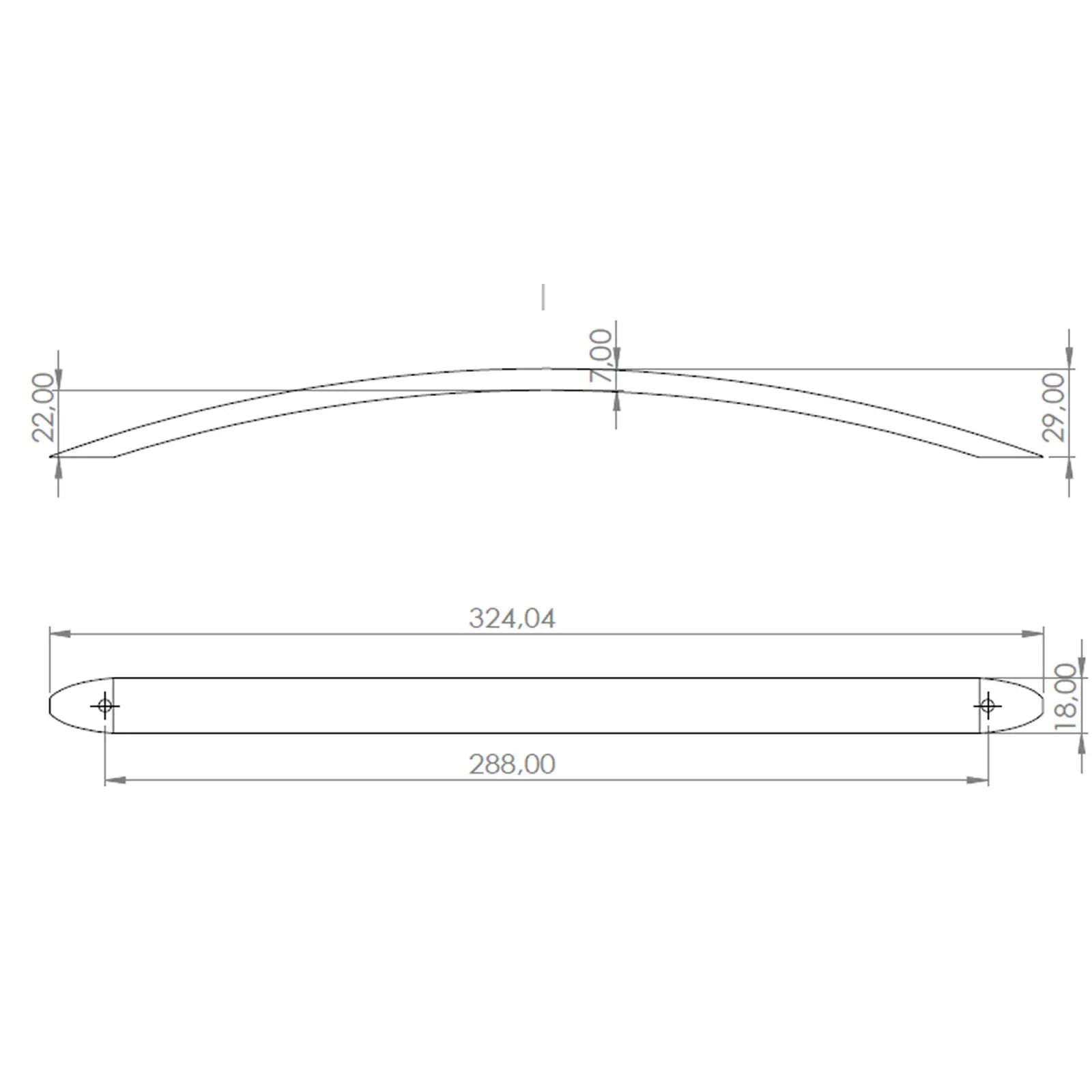 #size selection_288mm hole centres