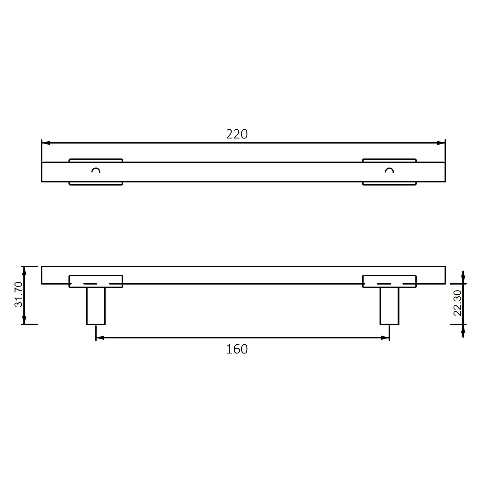 #size selection_160mm hole centres