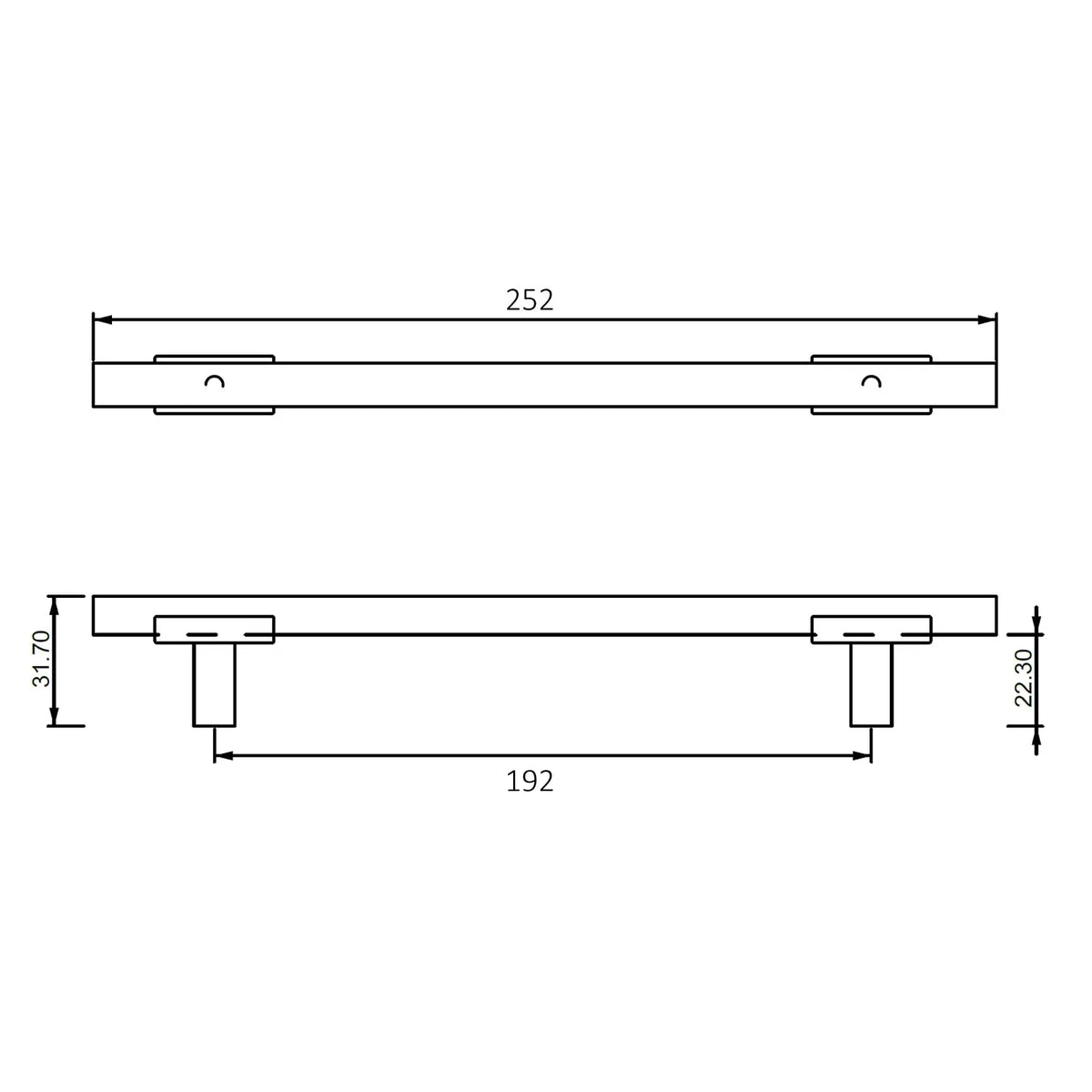#size selection_192mm hole centres