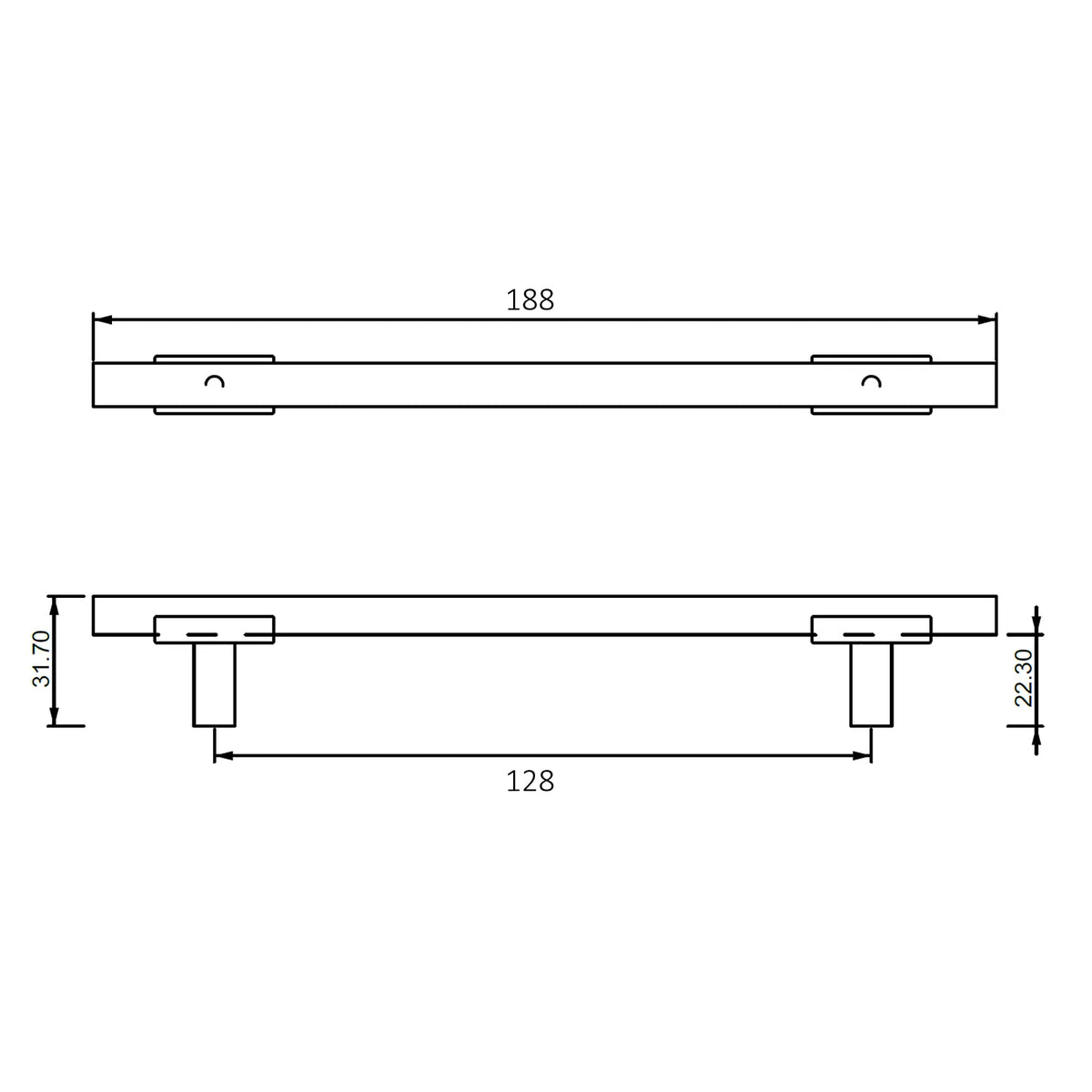 #size selection_128mm hole centres
