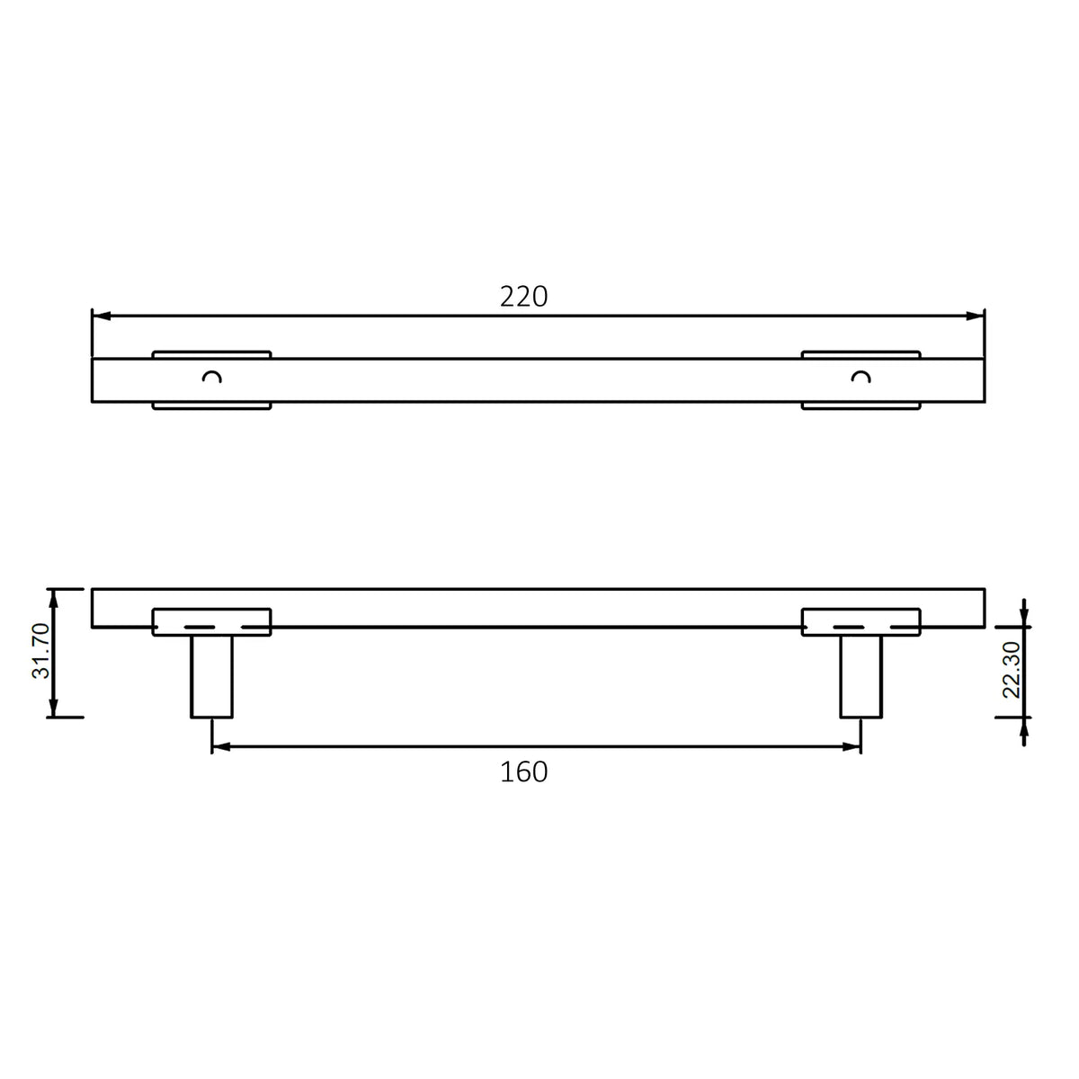 #size selection_160mm hole centres