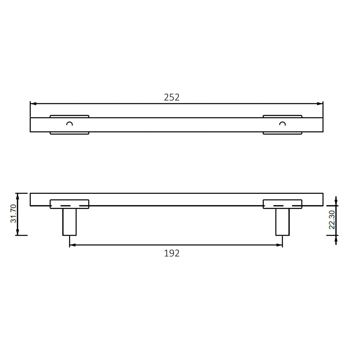 #size selection_192mm hole centres