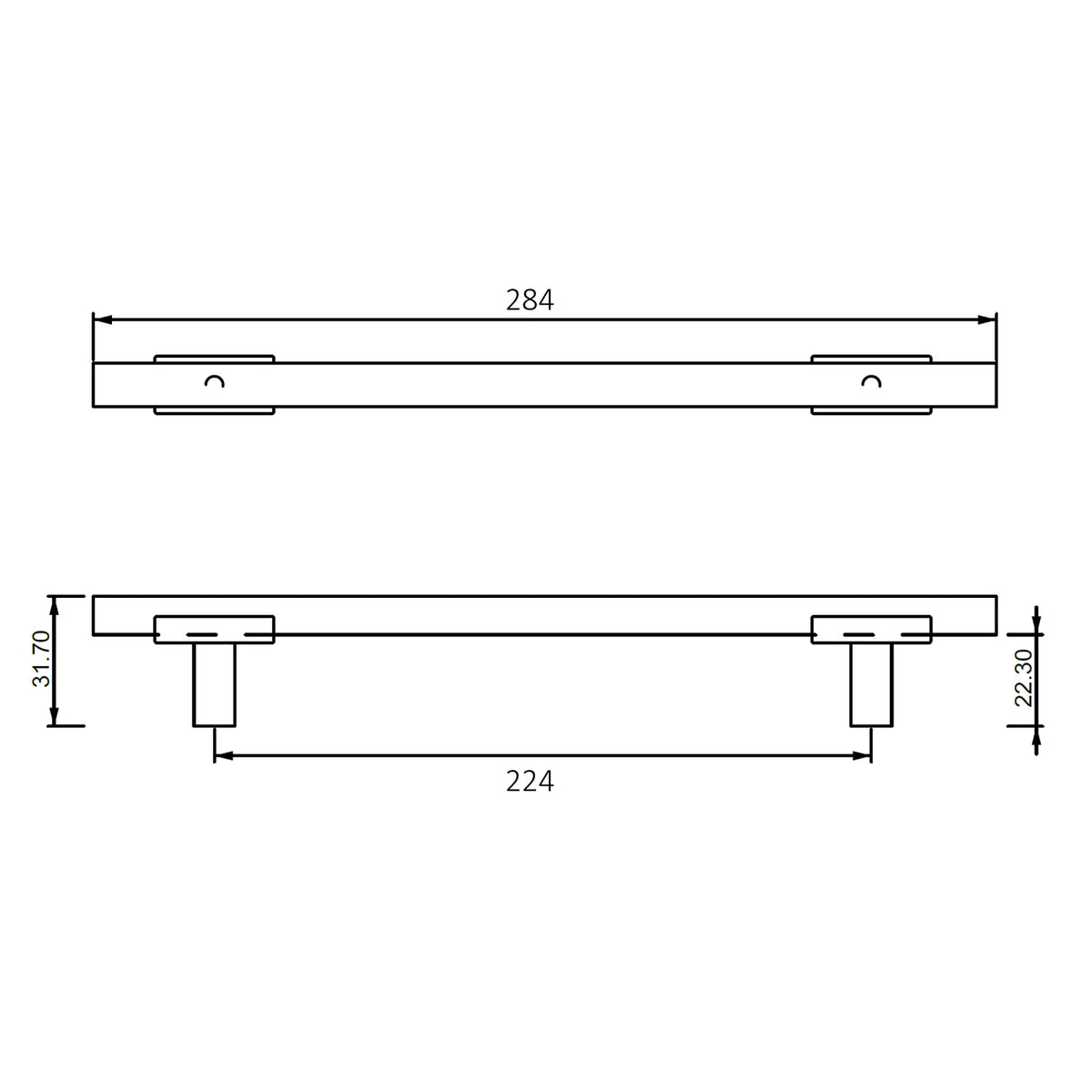 #size selection_224mm hole centres
