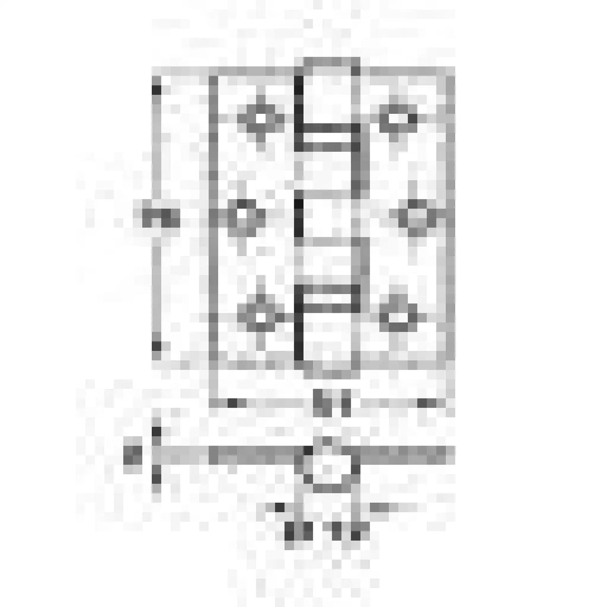 Hafele Door Hinge Ball Bearing 76X51mm Grade 201 – view 2