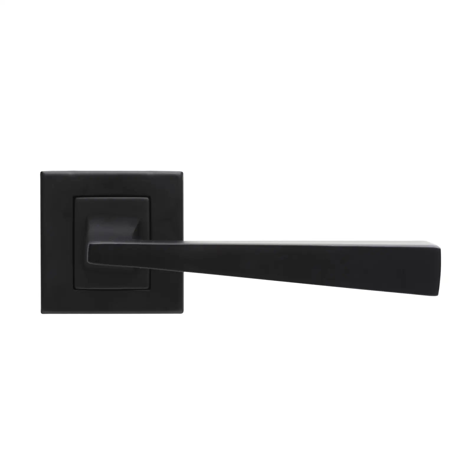 Helix Matt Black Privacy Door Lever Handles - Sash Lock Kit Set - Decor And Decor