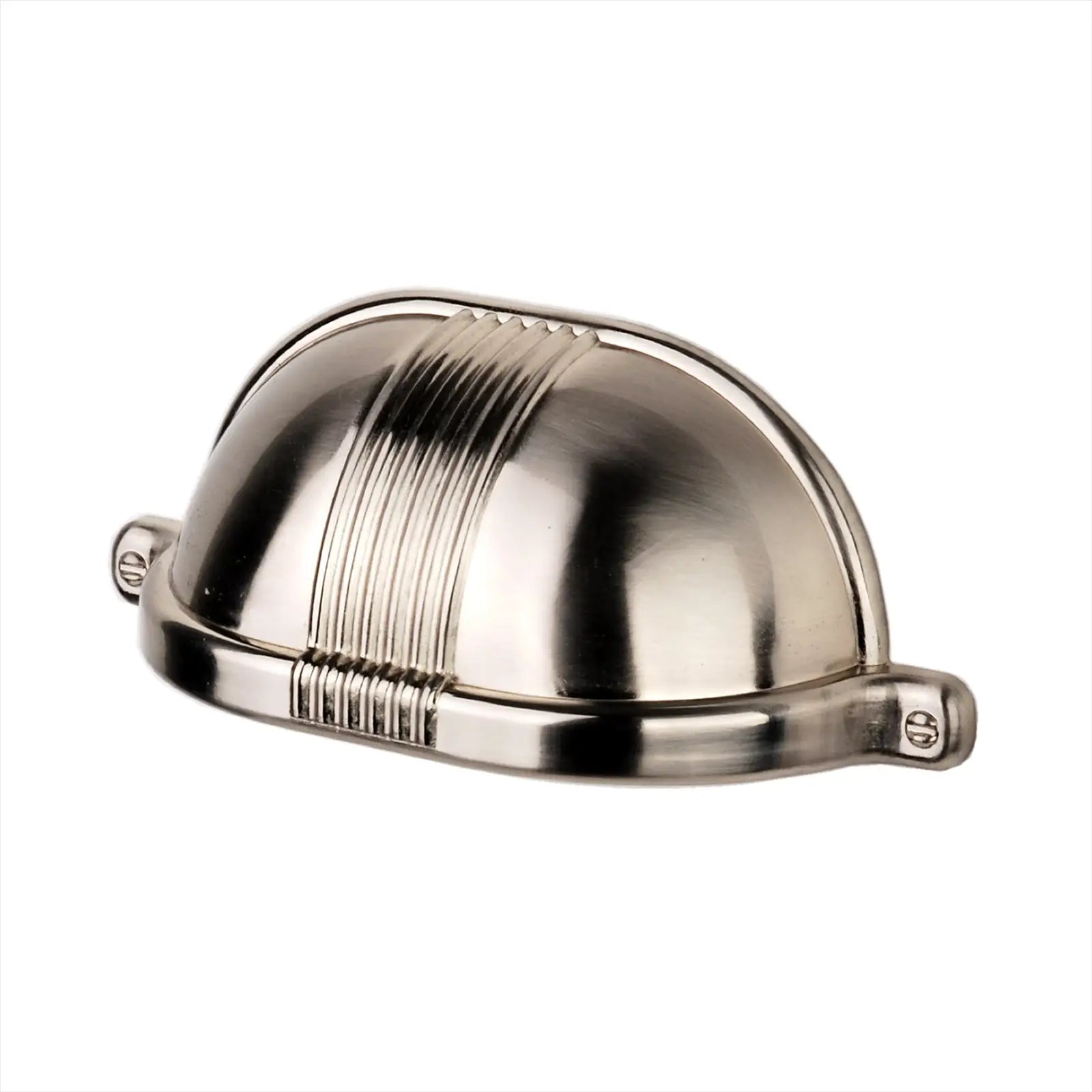 Hera - Kitchen Cabinet Cup Pull Handle - Satin Nickel - Knobs for Cabinets