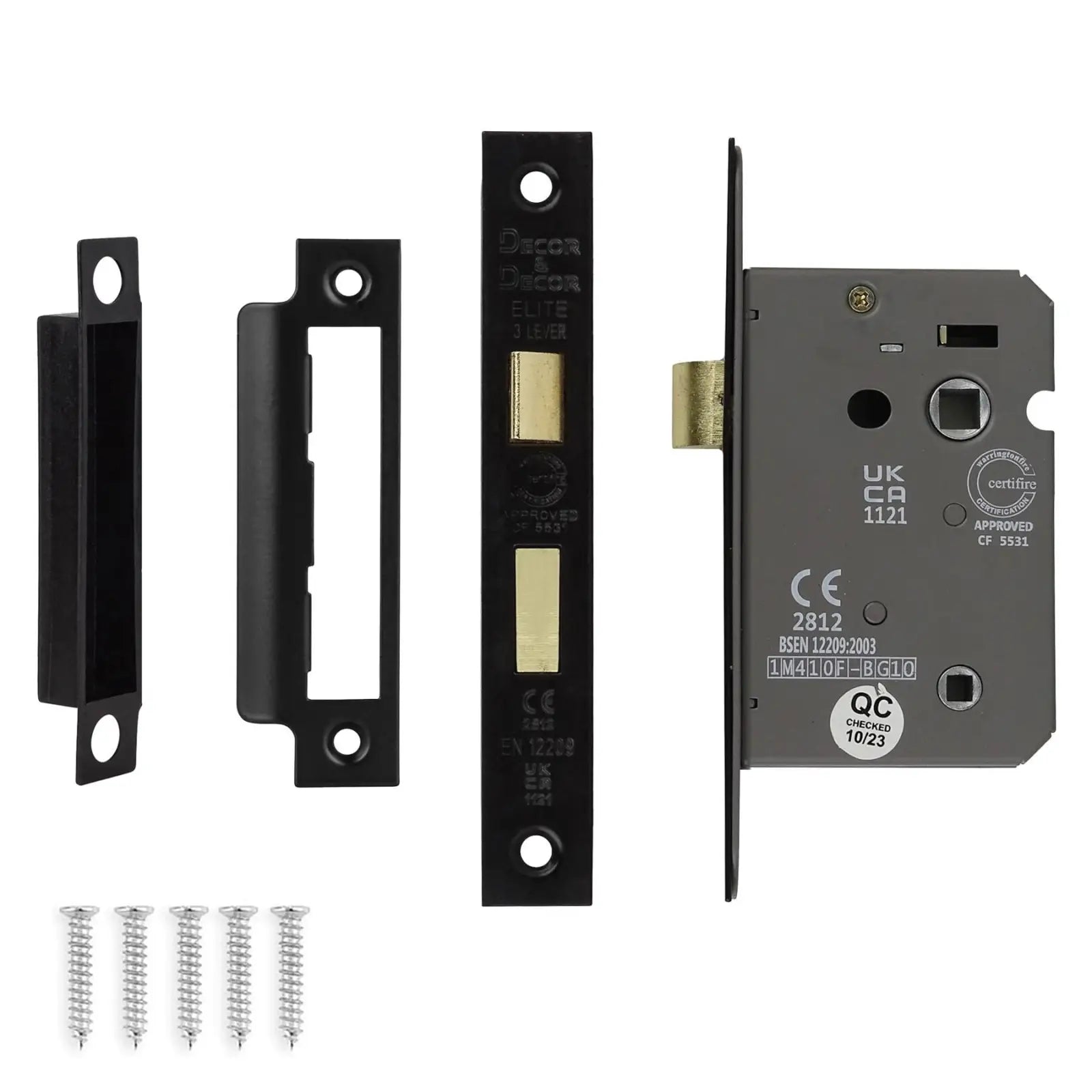 Hera Matt Black Bathroom Door Handles - Kit - Handle Set – Buy