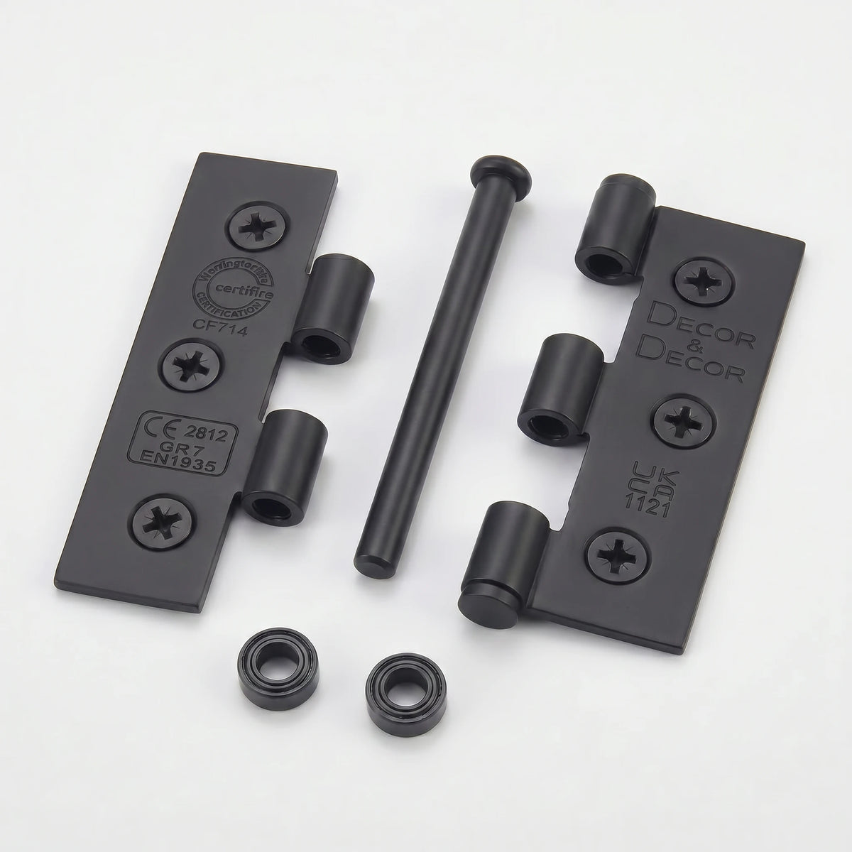 Ball Bearing Fire Rated Door Hinges - 76mm - Pair - Matt Black – view 9