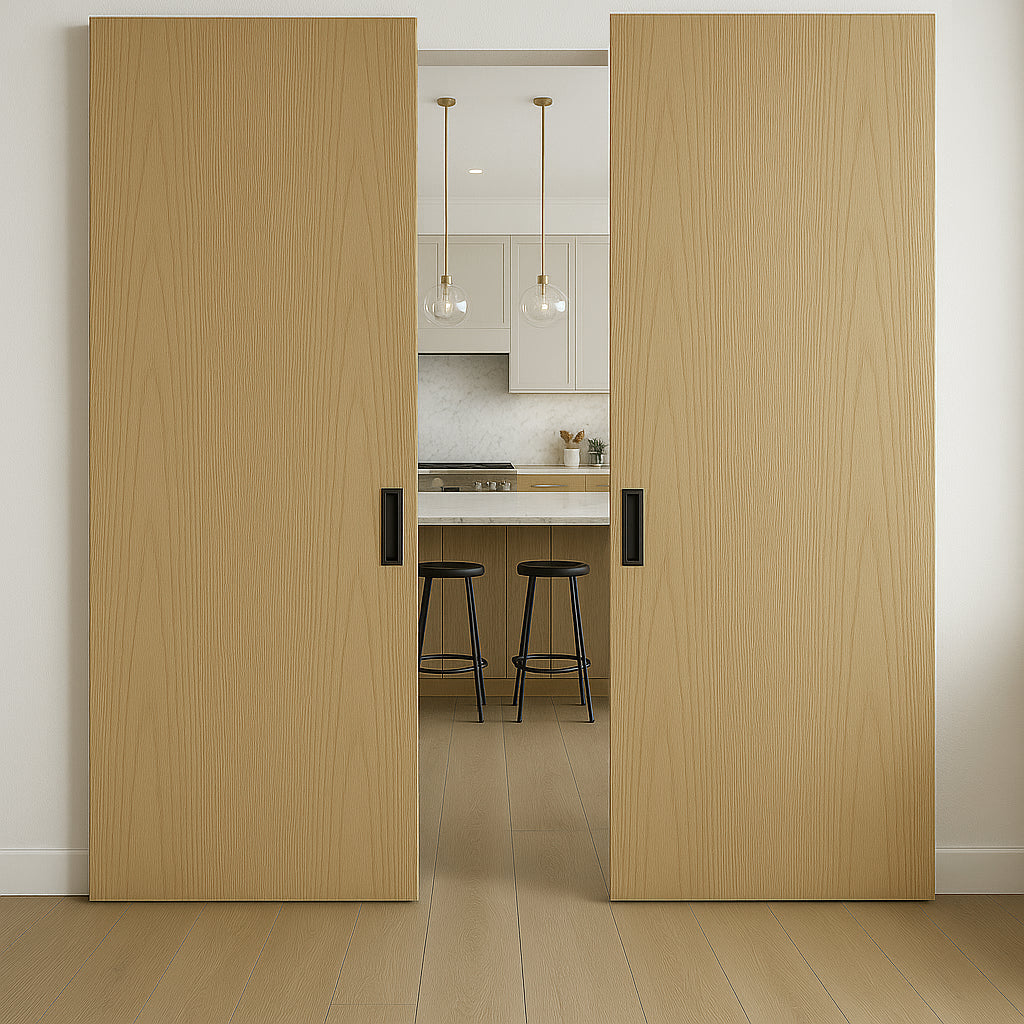 I-Slide Invisible Sliding Door Kit - Both Way Soft Close - Double