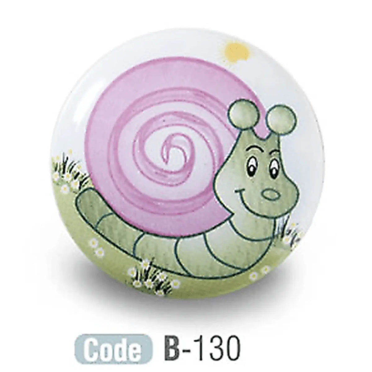 Kids Snail Ceramic Cupboard Knobs Porcelain