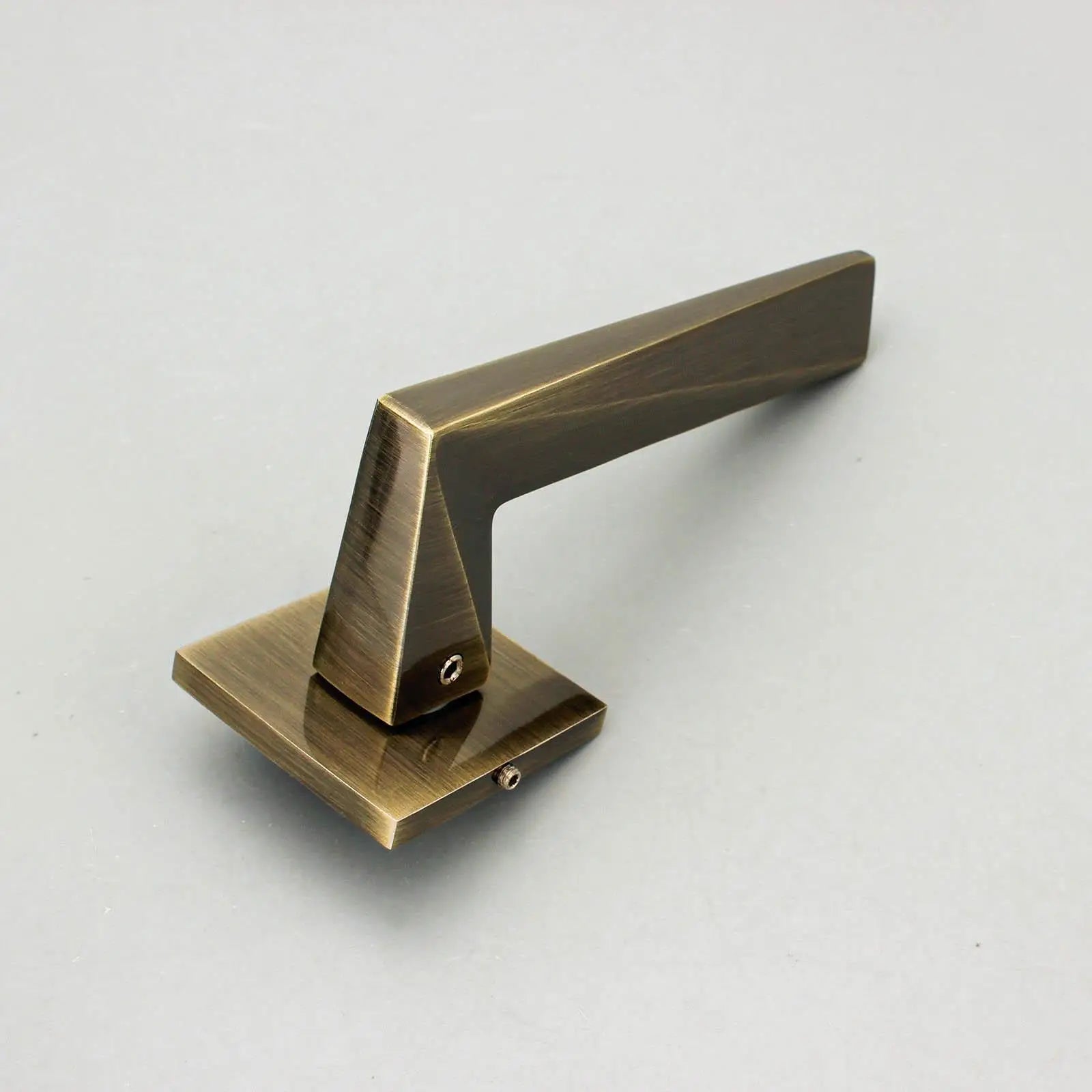 Leda Antique Brass Passage Door Handles - Latch Kit Set - –