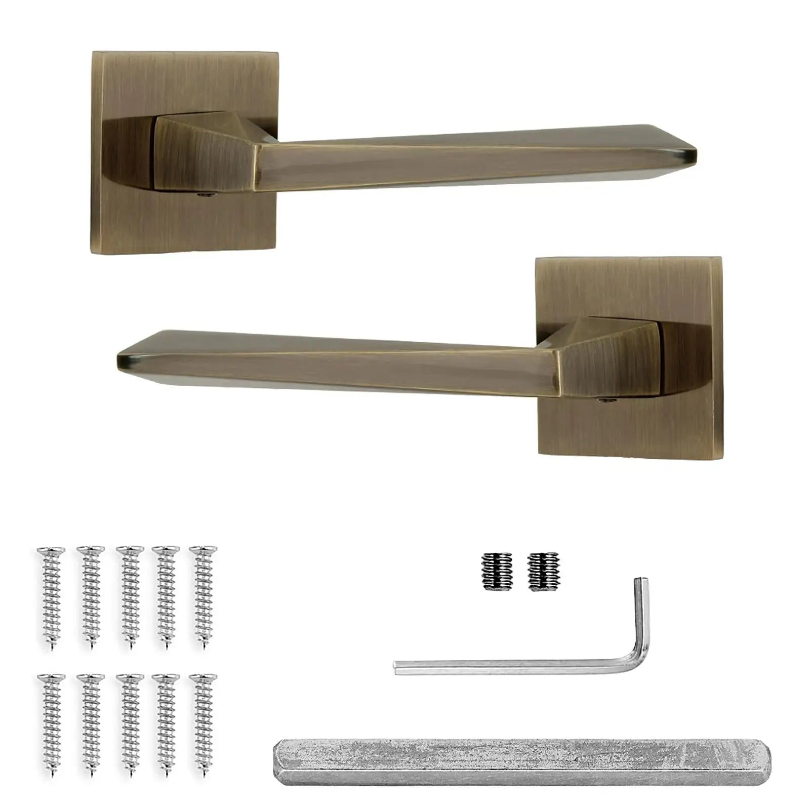 Leda Internal Door Handles - Antique Brass - – Timeless Design