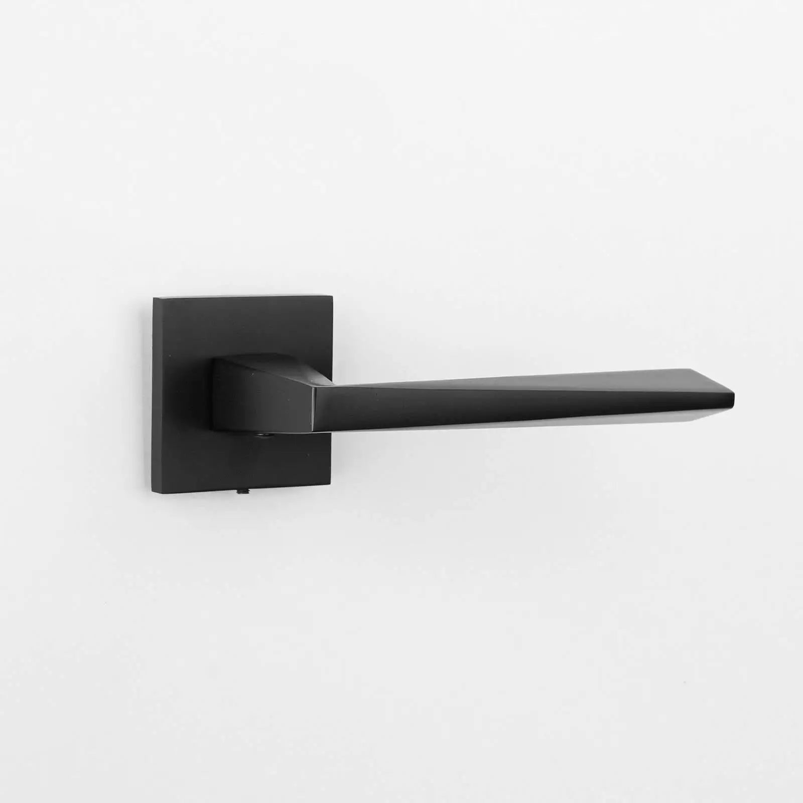 Matte Black Door Lever from Leda Matt Black Bathroom Door Handles Bathroom Kit
