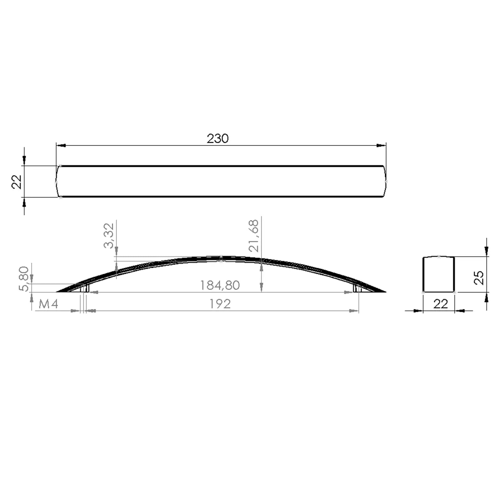 #size selection_192mm hole centres