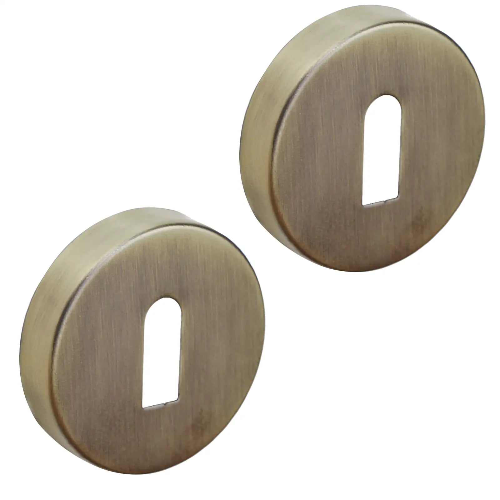 Lumina Antique Brass Privacy Door Lever Handles - Sash Lock Kit Set - Decor And Decor