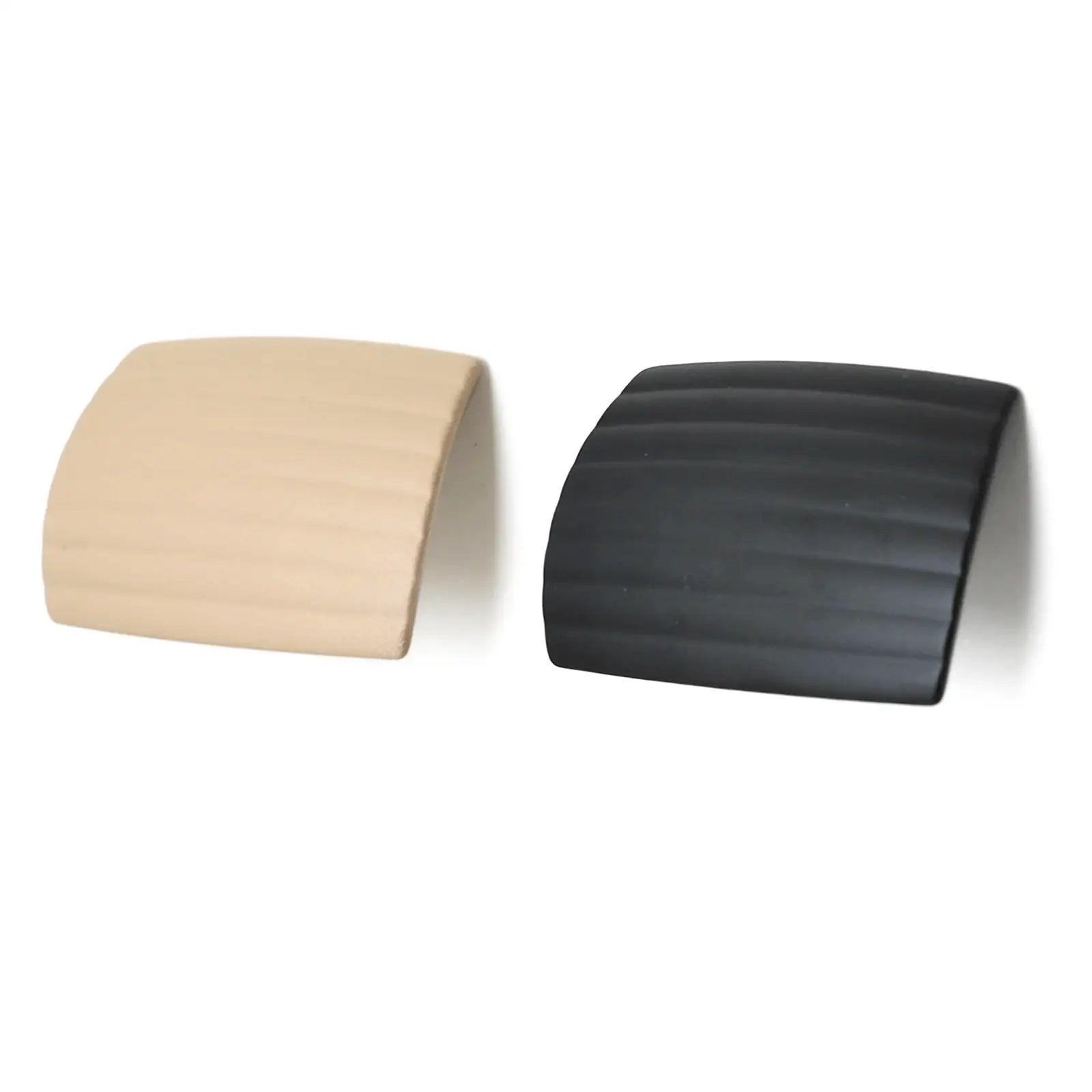 Matt Black Matt Cream Finger Pull Knob - Decor And Decor