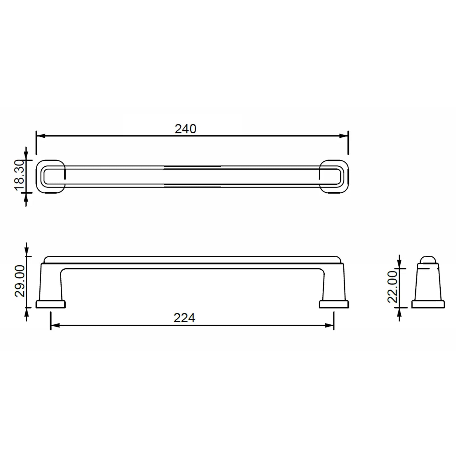 #size selection_224mm hole centres