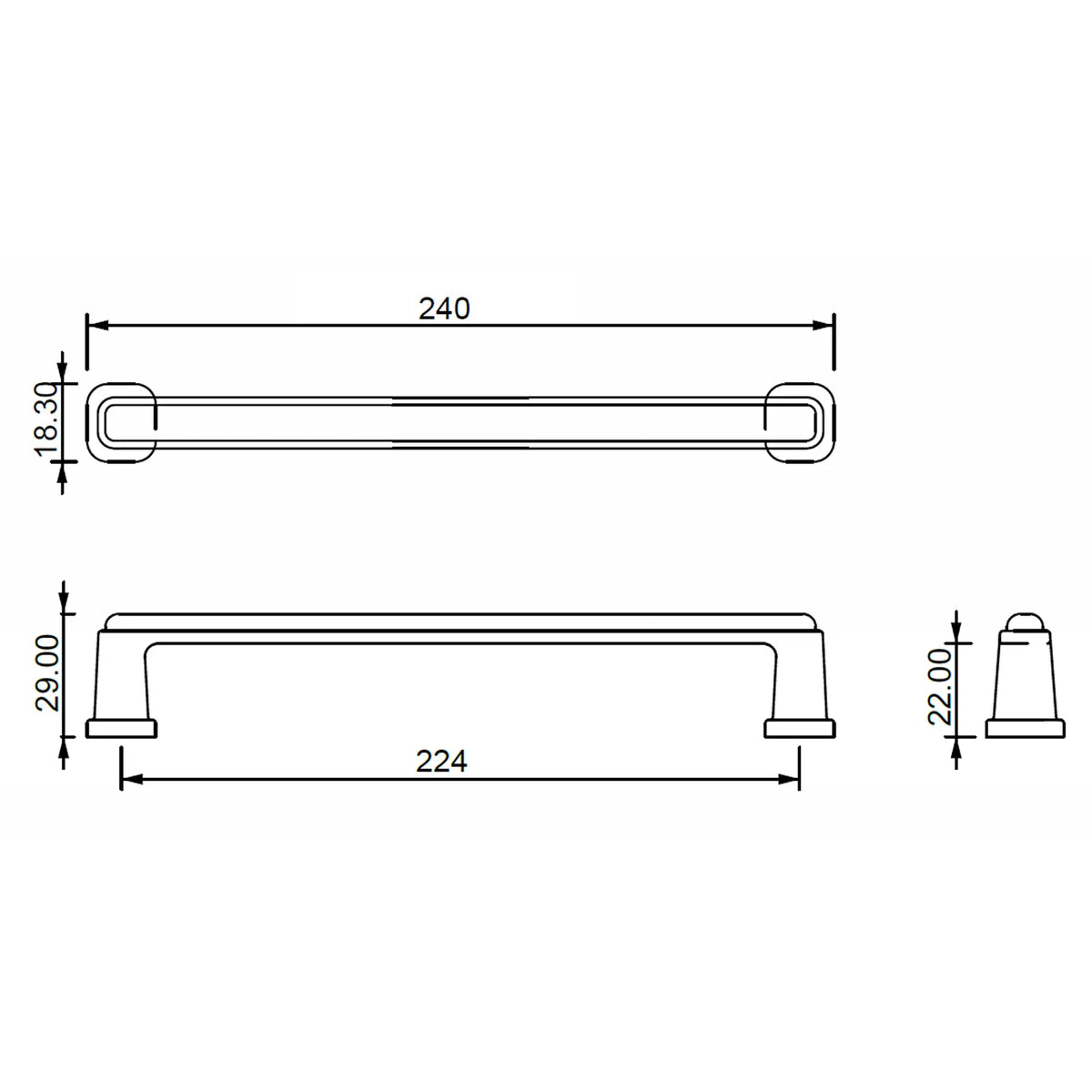#size selection_224mm hole centres
