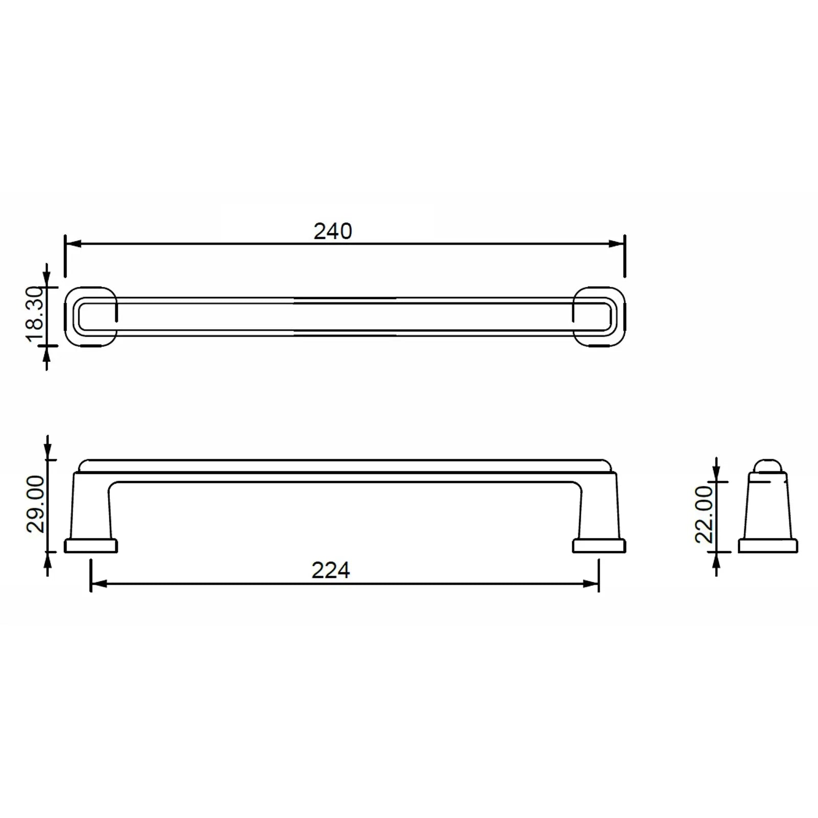 #size selection_224mm hole centres