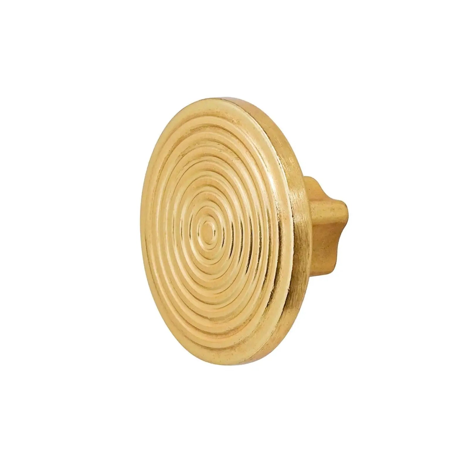Mira - Spiral Round Cupboard Knob - Matt Gold - Decor And Decor
