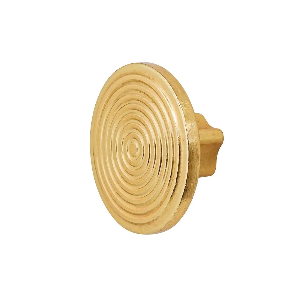 Mira - Spiral Round Cupboard Knob - Matt Gold