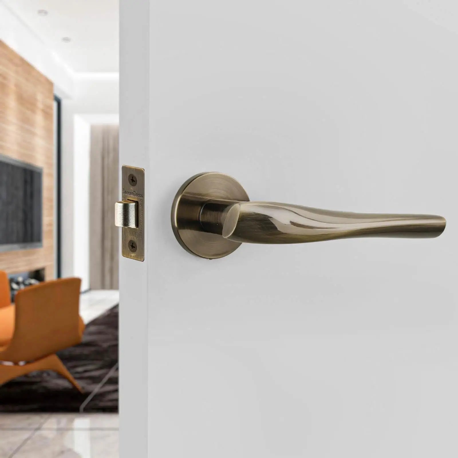 Nanda Internal Door Handles - Antique Brass - – Buy Online