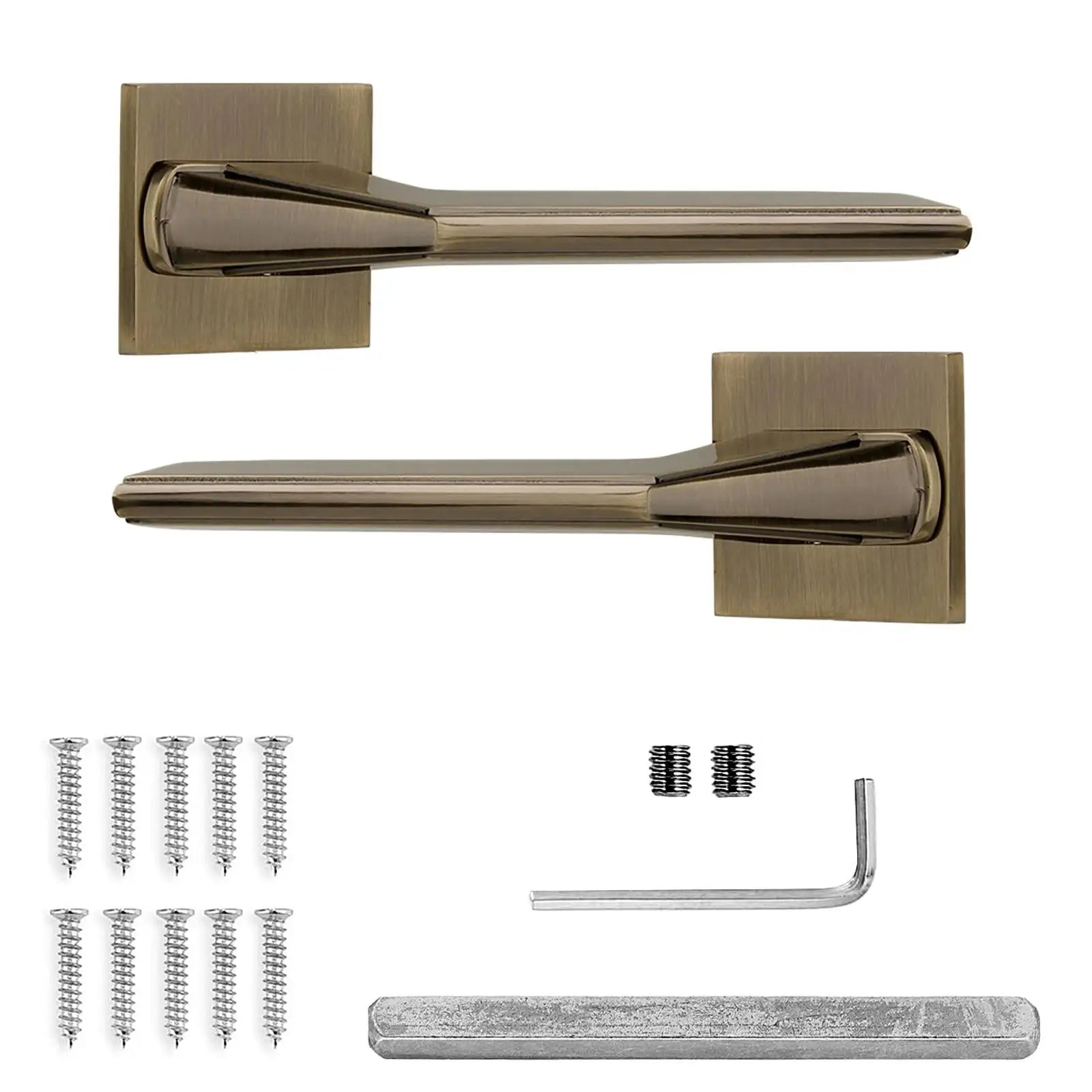 Pera Internal Door Handles - Antique Brass - – Classic Finish