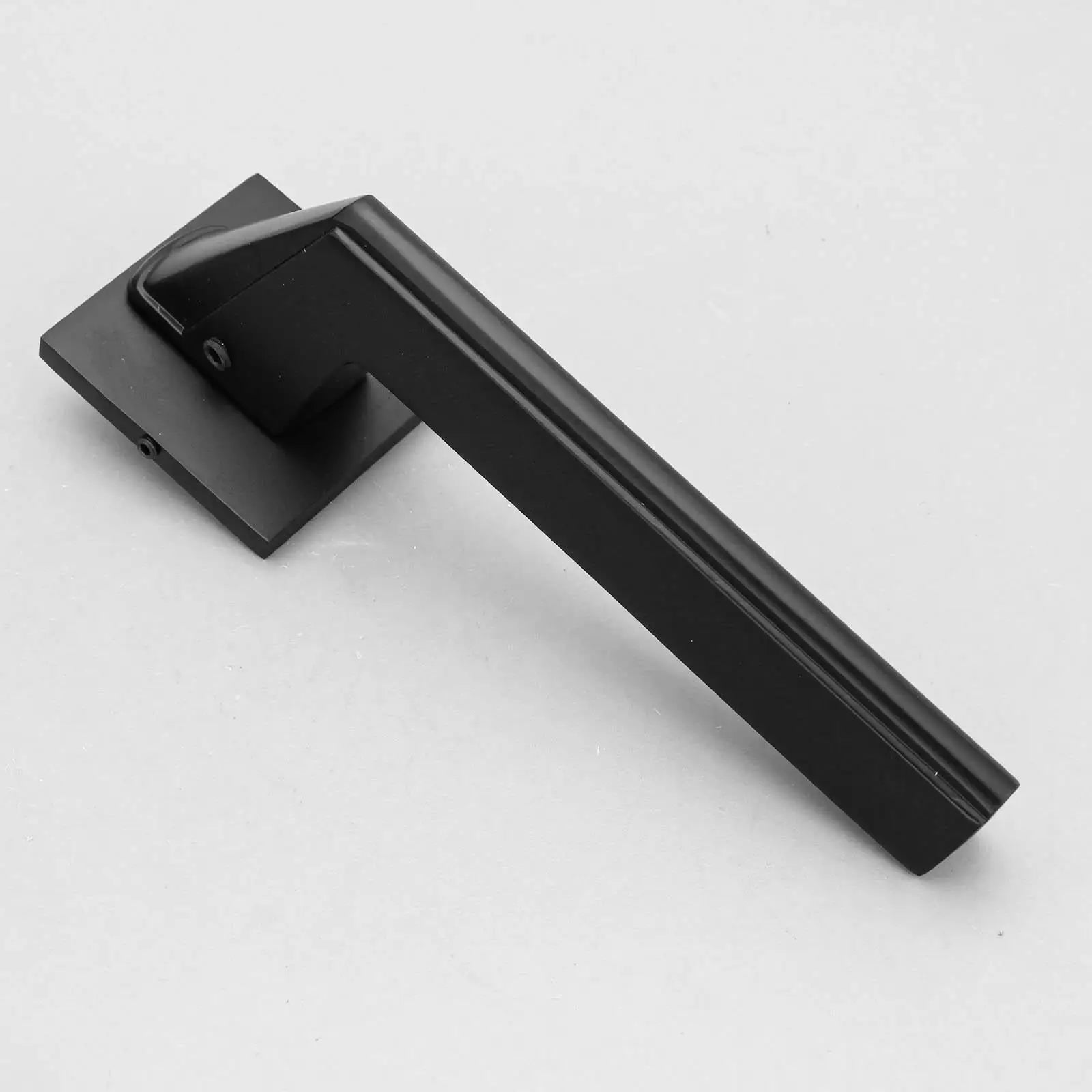 Pera Matt Black Passage Door Handles - Latch Kit Set - –
