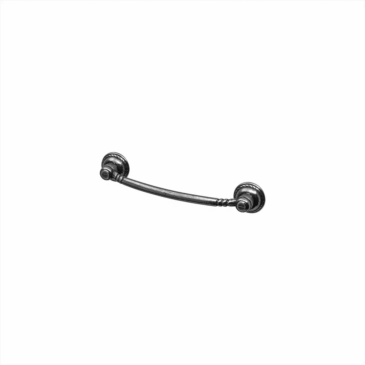 Pipo - Traditional Bow Pull Handle - Antique Silver - Pewter